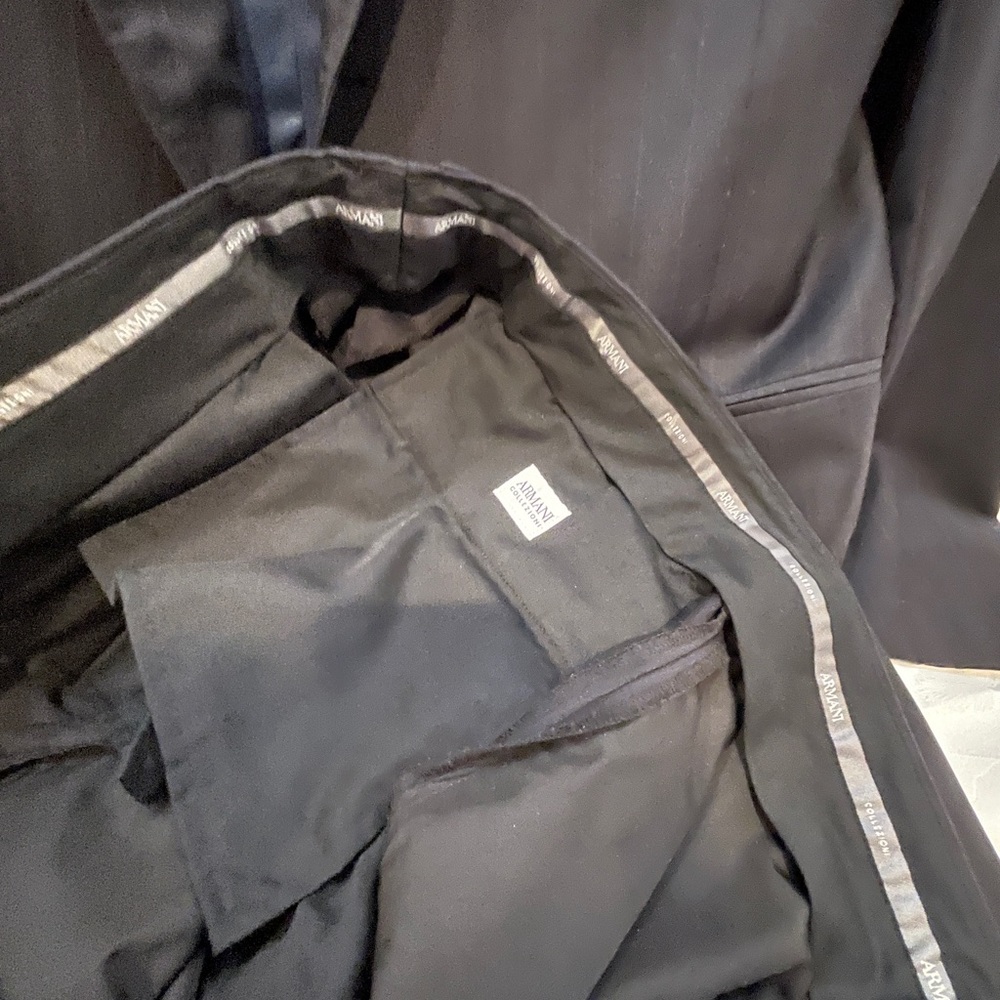 Armani Dark Pinstripe Suit - Picture 9 of 11